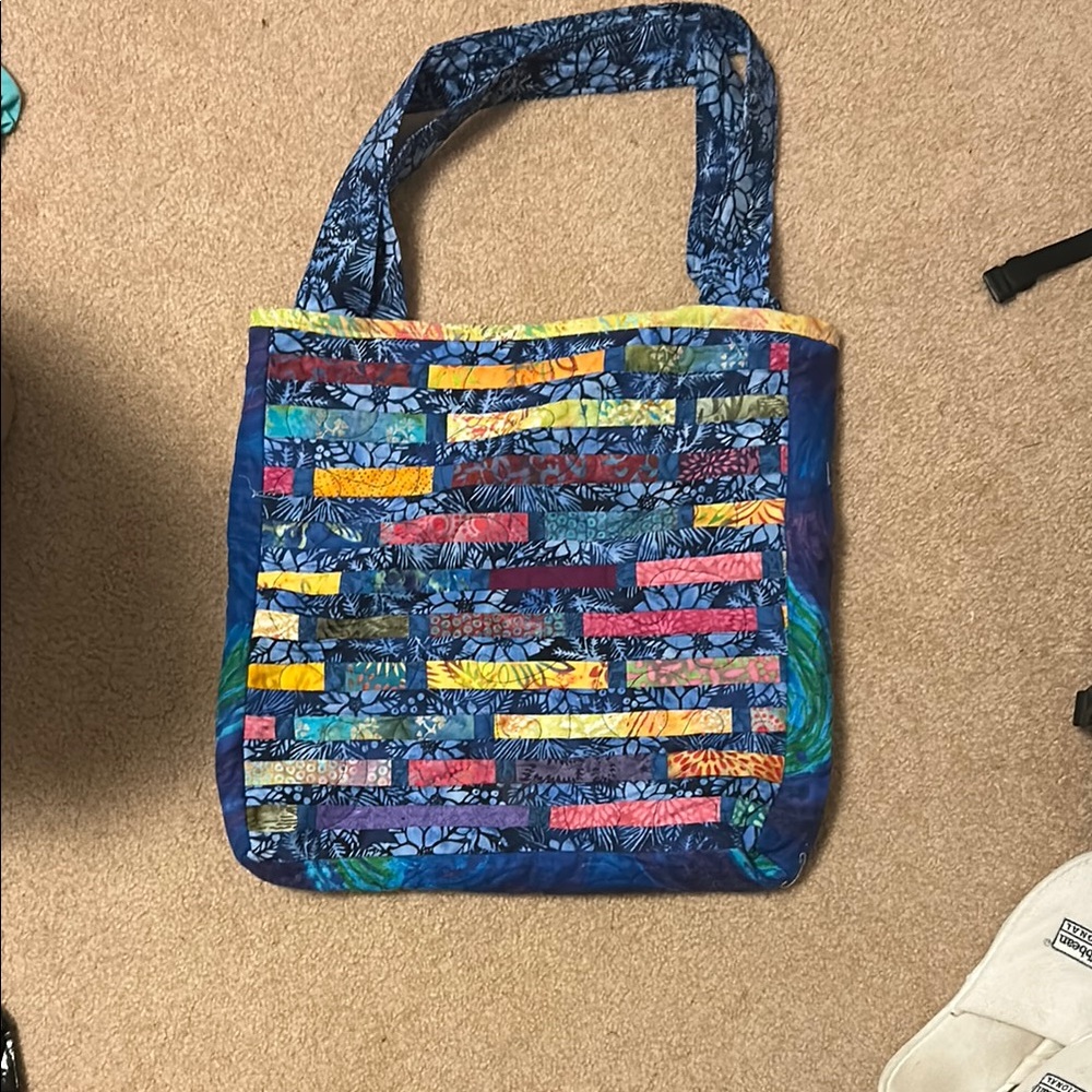 Colorful Patchwork Tote Bag